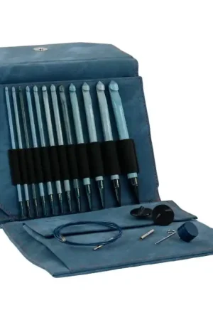 Set di Uncinetti Tunisini Intercambiabili Indigo - Lykke Nuovo Arrivo