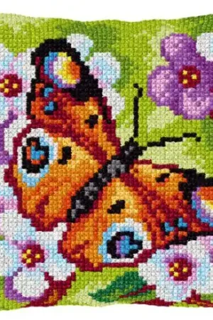 Kit cuscino fori grossi - Bella farfalla - Orchidéa Soddisfatti O Rimborsati