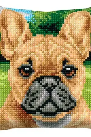 Kit cuscino fori grossi - Bulldog francese - Orchidéa Novità