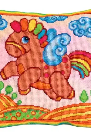 Kit cuscino fori grossi - Cavallo arco in cielo - Panna Saldi