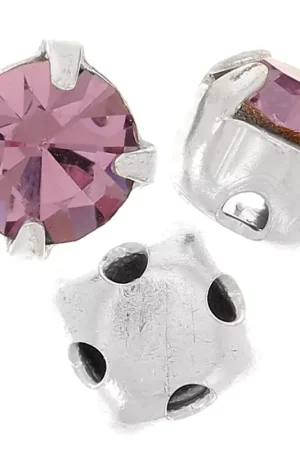 Chatons montés 4 mm Light Amethyst x10 Pagamento Sicuro