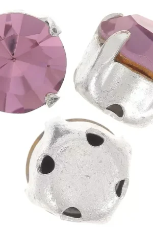 Esclusivo Chatons montés 4 mm Light Rose x10