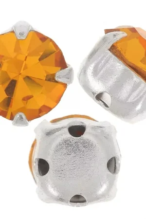 Bestseller Chatons montés 4 mm Topaz x10