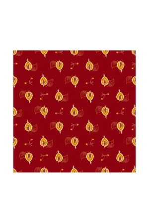 Bestseller EQP Past  Present - Leaves  Berries - Ruby Red