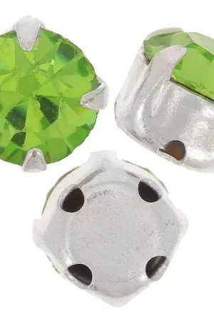 Economico Chatons montés 4 mm Peridot x10