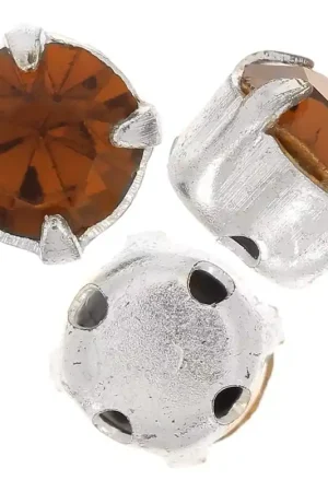 Sconto Chatons montés 4 mm Smoked Topaz x10