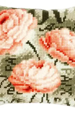 Kit cuscino fori grossi - Le rose - Vervaco Popolare