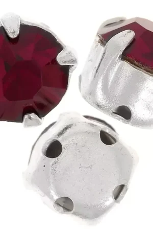 Chatons montés 6 mm Siam x5 Offerta Limitata