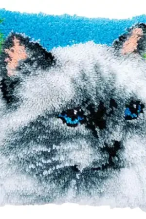 Ultime Pezzi kit cuscini punto smirne - Il gatto agli occhi blu - Vervaco