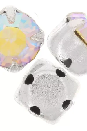 Super Prezzo Chatons montés 6 mm Crystal AB x5