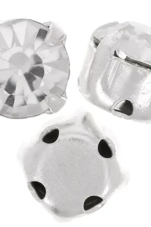 Reso Gratuito Chatons montés 6 mm Crystal  x5