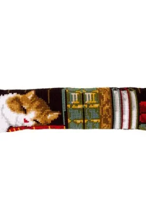 Subito Disponibile Kit cuscino porta inferiore - Gatto addormentato su una mensola - Vervaco