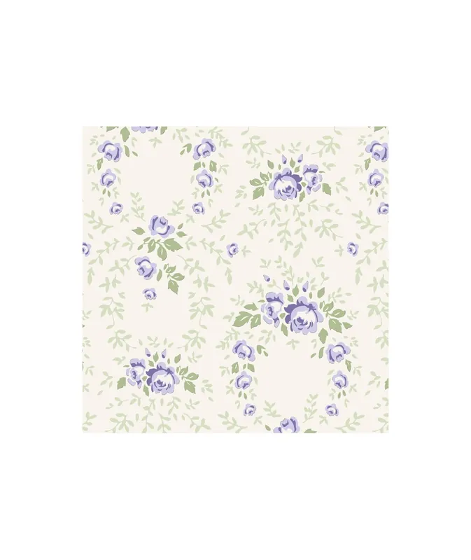 Tilda 110 Old Rose Lucy, Tessuto Rose Blu su Beige Sconto