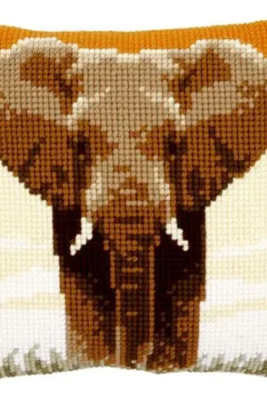 Kit cuscino fori grossi - Elefante nella savana I - Vervaco Ordina Subito