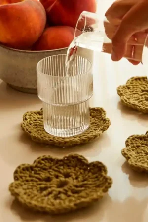 Reso Gratuito Kit all'Uncinetto - The Inhale Mat  Coasters - DMC