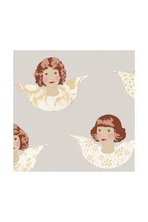 Ultima Occasione Tilda 110 Old Rose Angel Scraps, Tessuto Angeli su Sabbia