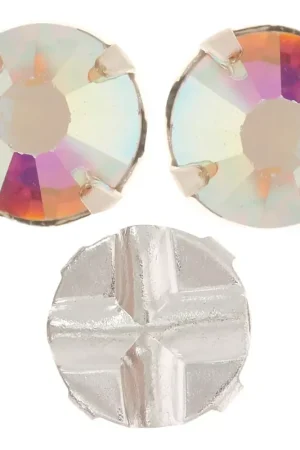 Prezzo Di Fabbrica Strass à coudre 6 mm Crystal AB x5