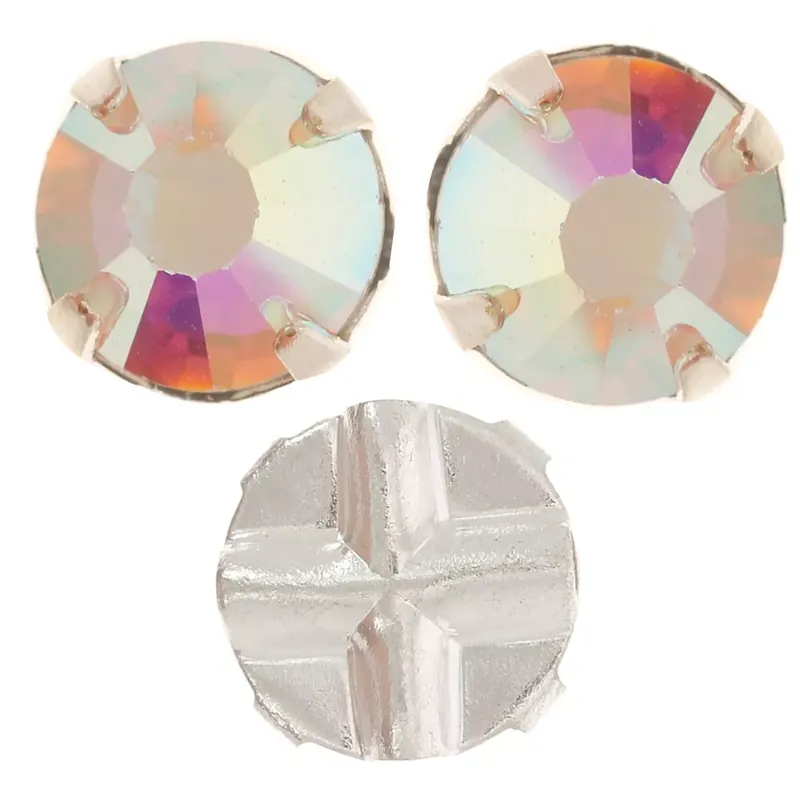 Prezzo Di Fabbrica Strass à coudre 6 mm Crystal AB x5