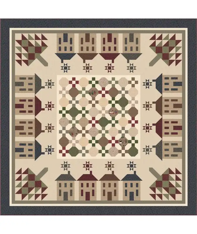 Kit Silent Night Quilt con Tessuti Winter Playground di Lynette Anderson Compra Online