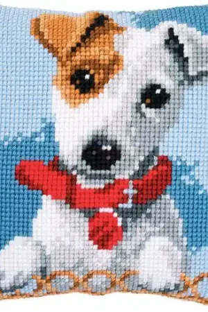 Offerta Kit cuscino fori grossi - Jack russel - Vervaco