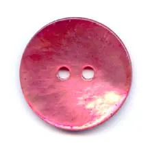 Sconto Bouton Nacre 15 mm Rose/Padparadscha x1