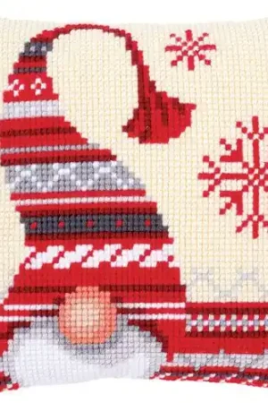 Professionale Kit cuscino fori grossi - Folletto di Natale - Vervaco