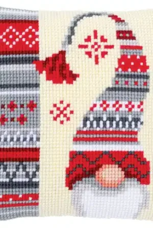 Kit cuscino fori grossi - Folletto di Natale - Vervaco Saldi