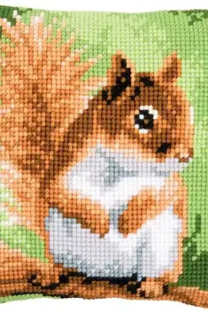 Kit cuscino fori grossi - Scoiattolo - Vervaco Ultima Occasione