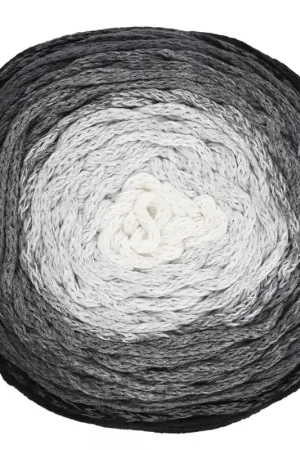 Bestseller Bobine de cordon coton pour macramé Cotton Air Cake 1mm - Tie and Die Noir x220m