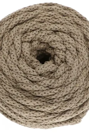 Bobine de cordon en coton pour macramé Cotton Air 5 mm - Sable x50m Saldi