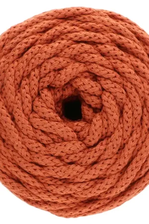 Subito Disponibile Bobine de cordon en coton pour macramé Cotton Air 5 mm - Terracotta x50m