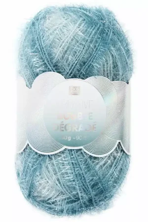 Subito Disponibile Creative Bubble - Fil à crocheter pour éponge tawashi - Dégradé Aqua x1