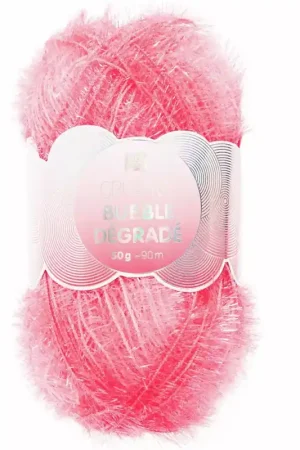 Solo Oggi Creative Bubble - Fil à crocheter pour éponge tawashi - Dégradé Neon pink x1