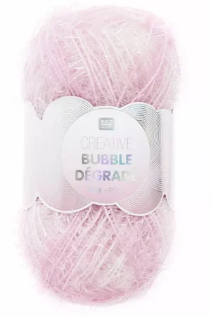 Creative Bubble - Fil à crocheter pour éponge tawashi - Dégradé Rose x1 Novità