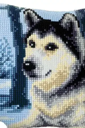 Kit cuscino fori grossi - Husky - Vervaco Subito Disponibile