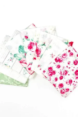 Pacchetto di Tessuto Giapponese Verde e Rosa - 8 da 33 x 35 cm Acquista Ora