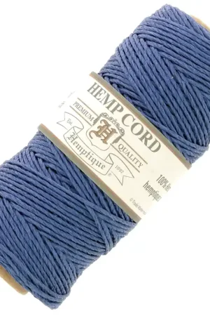 Promo Stagionale Bobine de 62 mètres de fil de chanvre Hemp Cord 1.1 mm - Bleu foncé