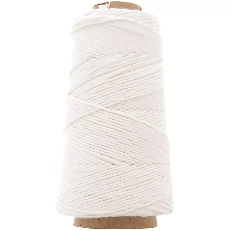 Bobine de cordon coton macramé Organic Cotton Détox XL peigné - Blanc x200 m Scelto Dai Clienti