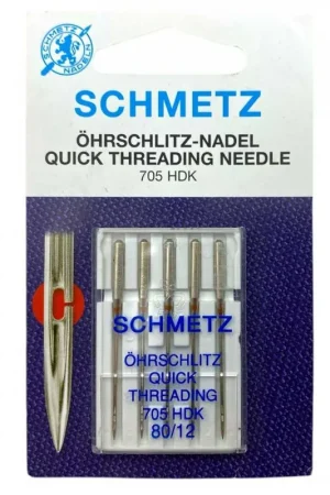 Aghi Schmetz Ohrschlitz Quick Threading 705 HDK 80/12 Novità