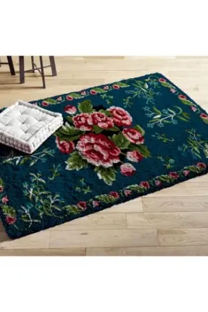 Subito Disponibile Kit tappeto a punto smirne - Gioco di fiori - Smyrnalaine