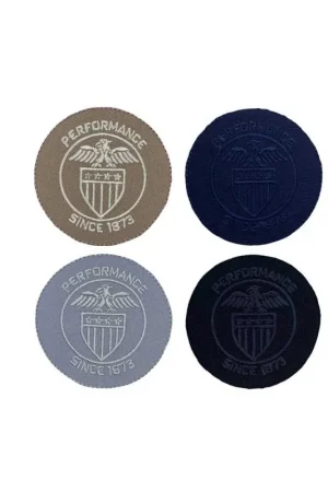 Applicazione Patch Termoadesiva Ricamato Tondo Scudetto Aquila Performance 6x6 Cm Consegna Rapida