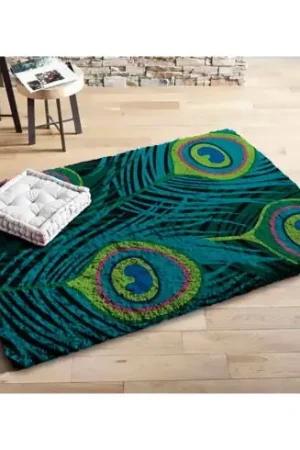 Spedizione Gratuita Kit tappeto a punto smirne - Piume di pavone - Smyrnalaine