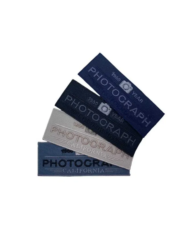 Popolare Applicazione Patch Termoadesiva Ricamo Scritta Photograph California 1950 Year 100x35 Mm