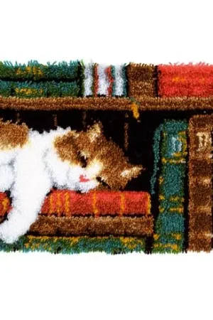 Sconto Kit tappeto a punto smirne - Gatto su mensola - Vervaco