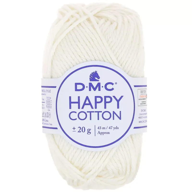Coton Happy Cotton DMC - spécial amigurumi - Ecru (n°761) x43m Nuovo Arrivo
