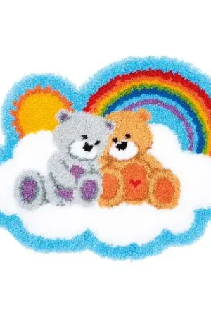 Prezzo Conveniente Kit tappeto a punto smirne - Orsacchiotti ed arcobaleno - Vervaco