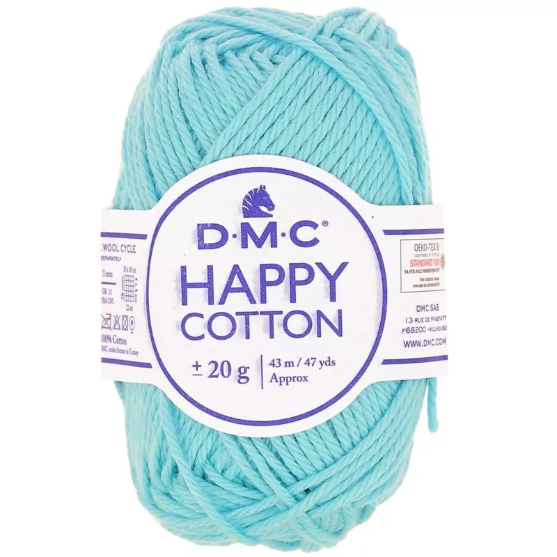 Coton Happy Cotton DMC - spécial amigurumi - Bleu clair (n°785) x43m Occasione Imperdibile