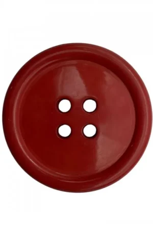 Bestseller Bottone Grande Rosso 45x45 Mm Plastica 4 Buchi
