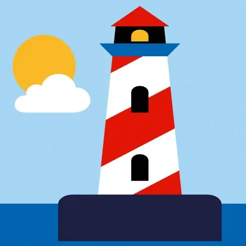 Kit di tela per bambini - Il faro - Margot de Paris Promozione