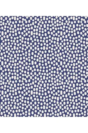 Tilda 110 Trickles Blue - Tessuto Blu a Pois Occasione Imperdibile